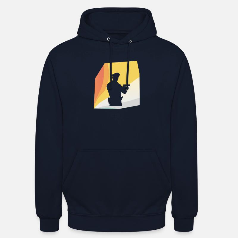 Streife Polizei Verbrechensbekaempfung - Unisex Hoodie - Navy