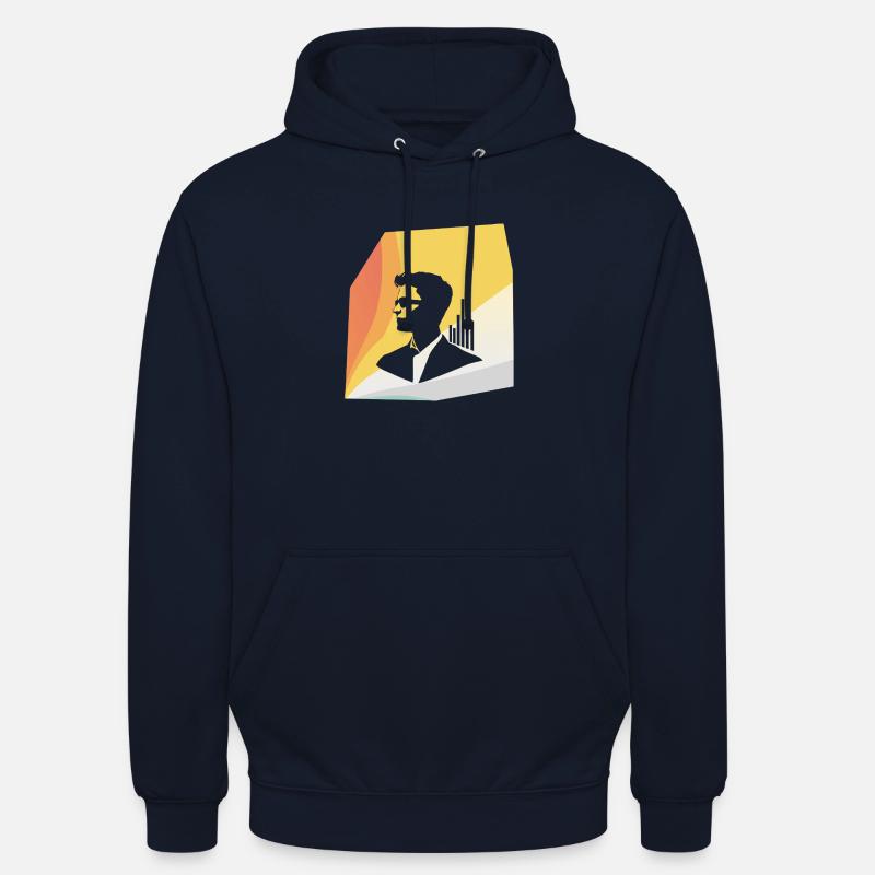 Statistics Survey Data Analysis - Unisex Hoodie - navy