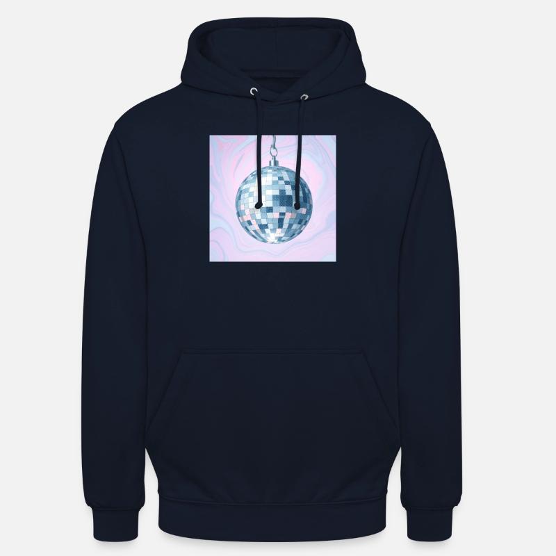 Boule disco - Sweat-shirt à capuche unisexe - marine