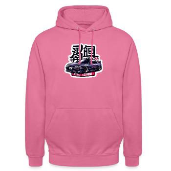Purple Power - Unisex Hoodie - Pink - Vorne - Alina (178cm) & Michal (187cm)