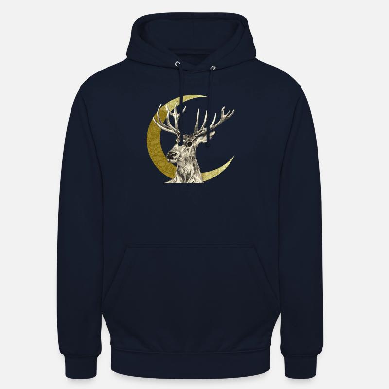Hirsch - Unisex Hoodie - Navy
