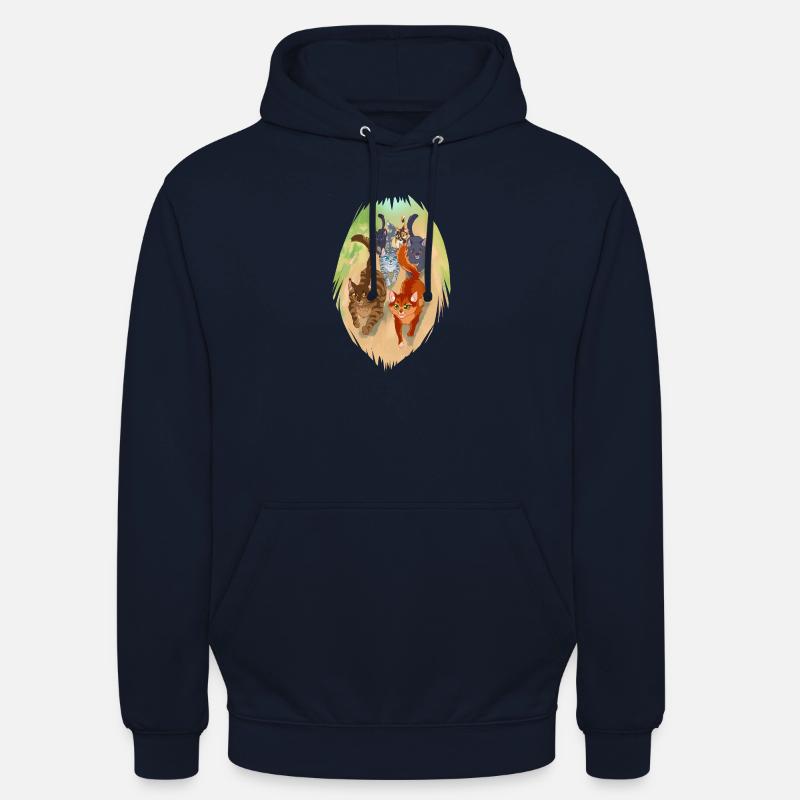 Squirrelflight Eichhornflug Firestar Katzen - Unisex Hoodie - Navy
