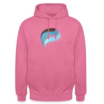 Swimming Snorkeling Outdoor pool - Unisex Hoodie - pink - Front - Alina (178cm) & Michal (187cm)