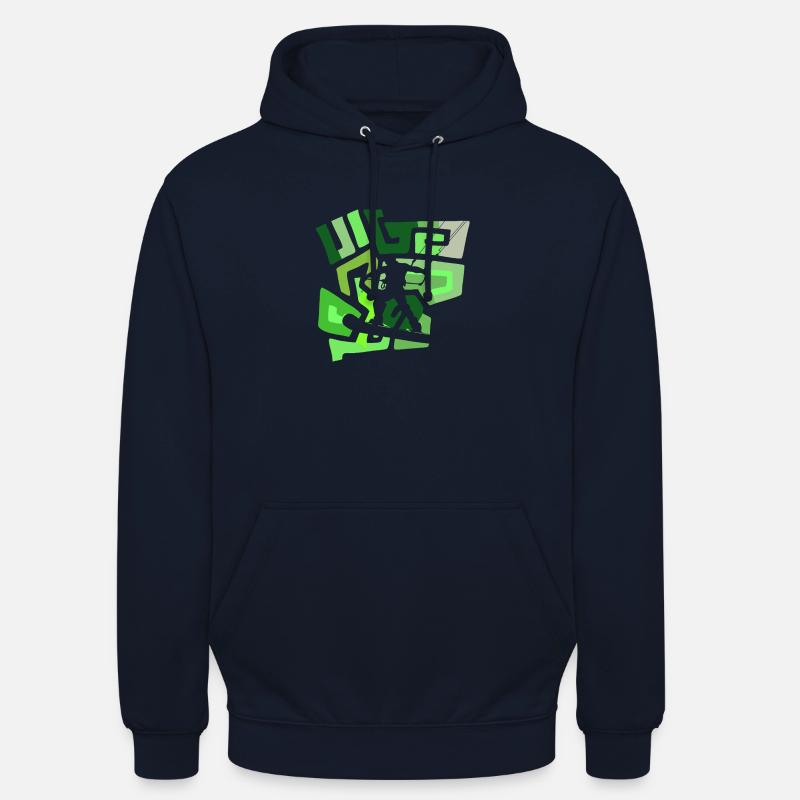 Wakeboarder Wakeboard Surf - Sweat-shirt à capuche unisexe - marine