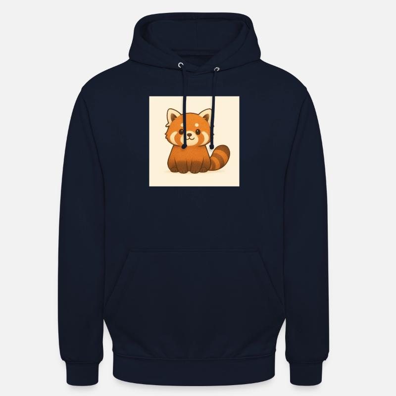 Petit panda - Sweat-shirt à capuche unisexe - marine