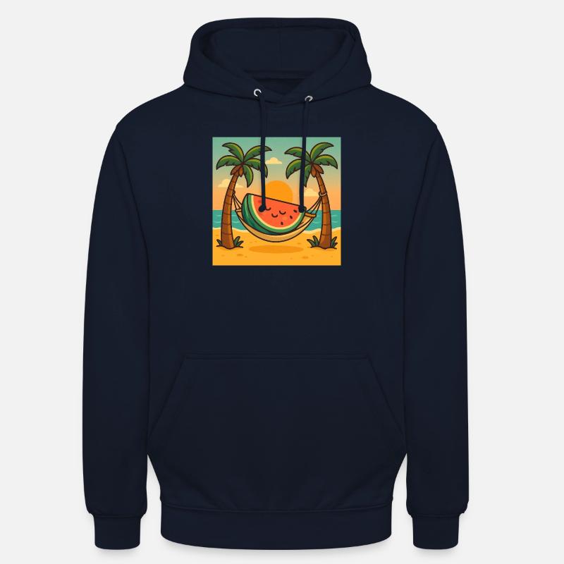 Pastèque Relax – Hammac & Soleil - Sweat-shirt à capuche unisexe - marine
