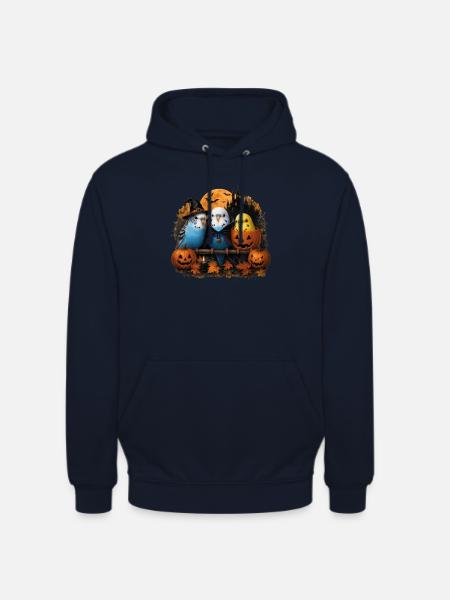 Halloween Wellensittiche - Unisex Hoodie - Navy