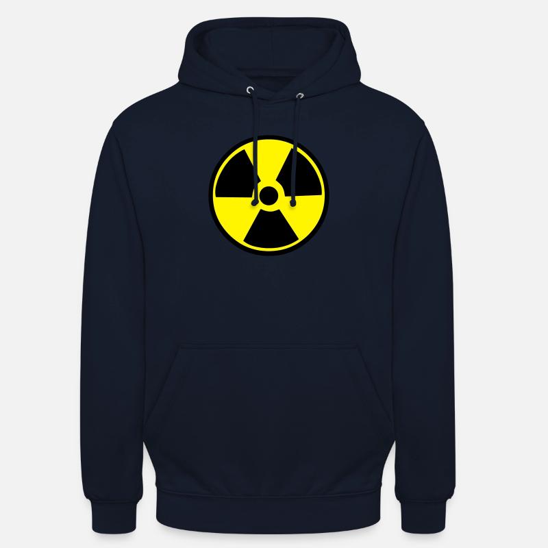 Radioactive Warning - Unisex Hoodie - navy