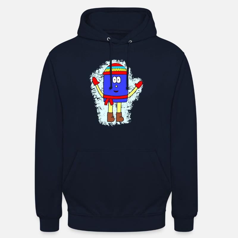 Conception du mutisme hivernal - Sweat-shirt à capuche unisexe - marine