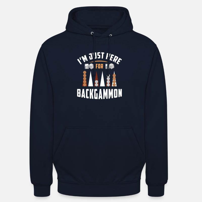 Backgammon Spiel - Unisex Hoodie - Navy