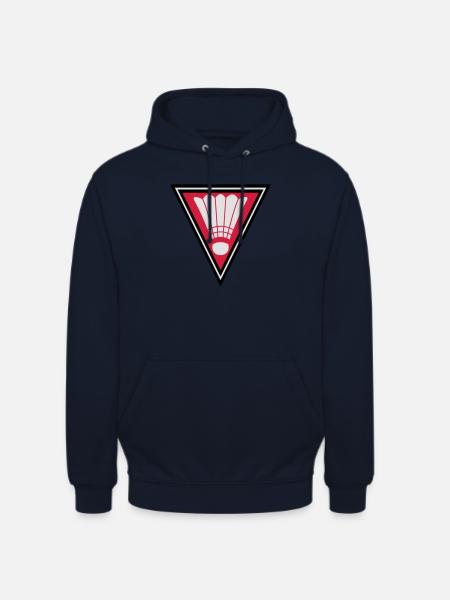 Triangle Badminton Logo - Unisex Hoodie - Navy