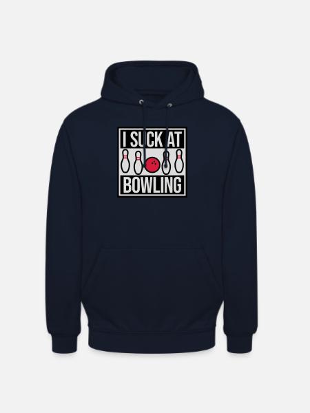 I suck at bowling - Unisex Hoodie - navy