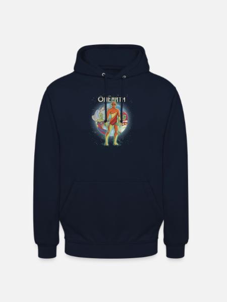 OnEarth-Abdeckung - Unisex Hoodie - Navy