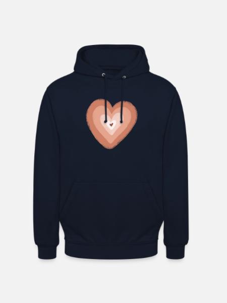 Herz im Herz - Unisex Hoodie - Navy