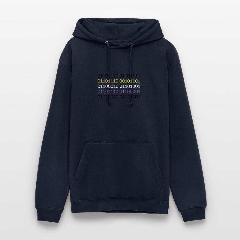 NON-BINARY to binary code Unisex Hoodie