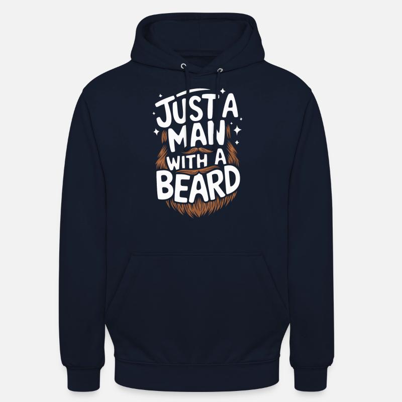 Bart Schnurrbart Bärtige Männer - Unisex Hoodie - Navy