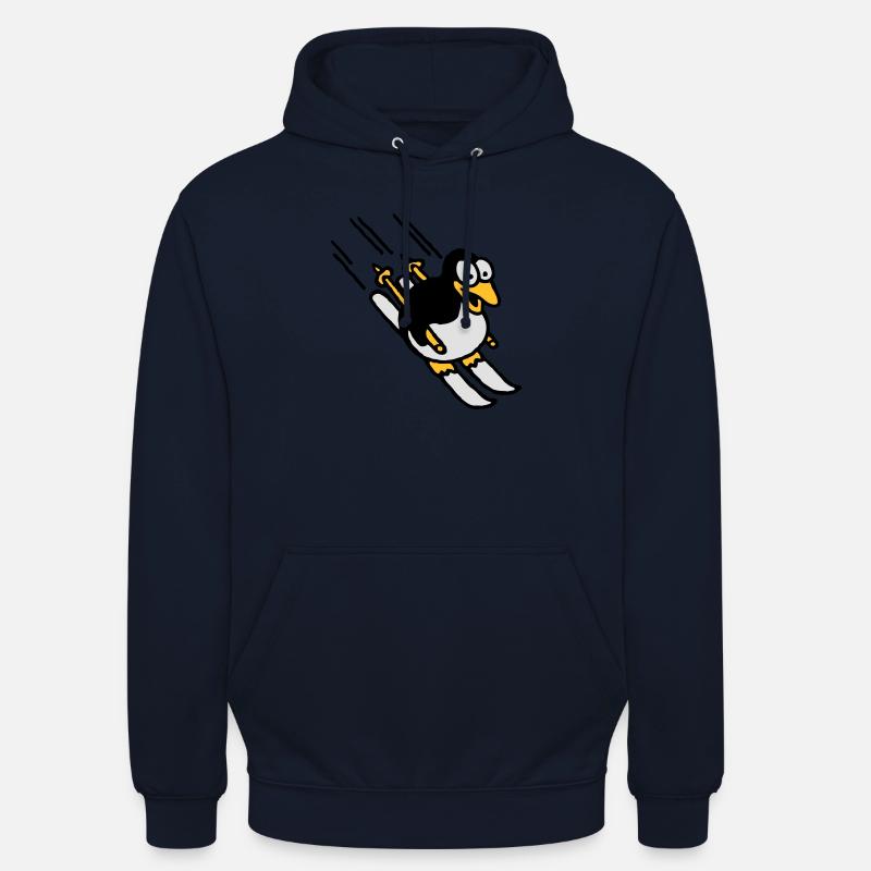 pinguin_ski_022011_e_3c - Sweat-shirt à capuche unisexe - marine