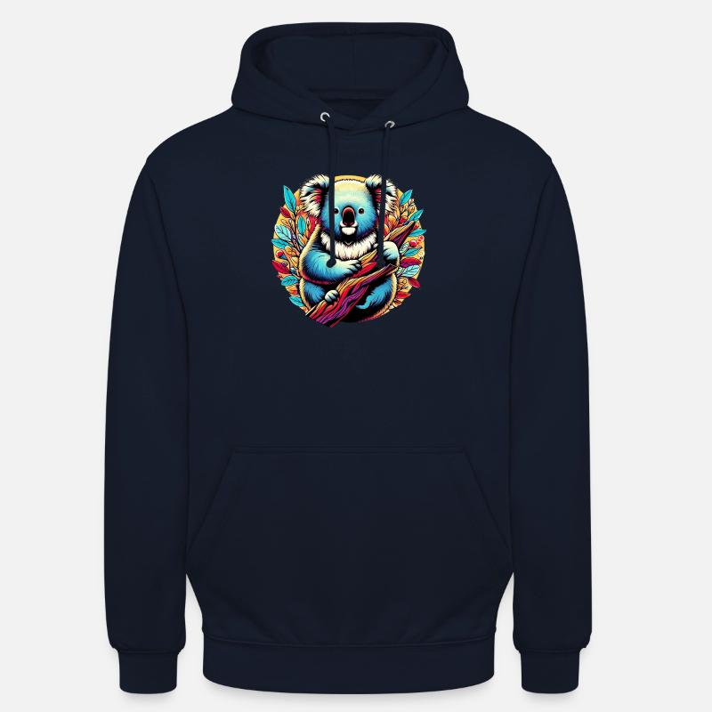 Koala - Sweat-shirt à capuche unisexe - marine