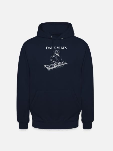 Dark Vibes Plague Doctor DJ - Unisex Hoodie - Navy