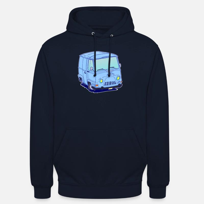 Van français classique sans texte - Sweat-shirt à capuche unisexe - marine