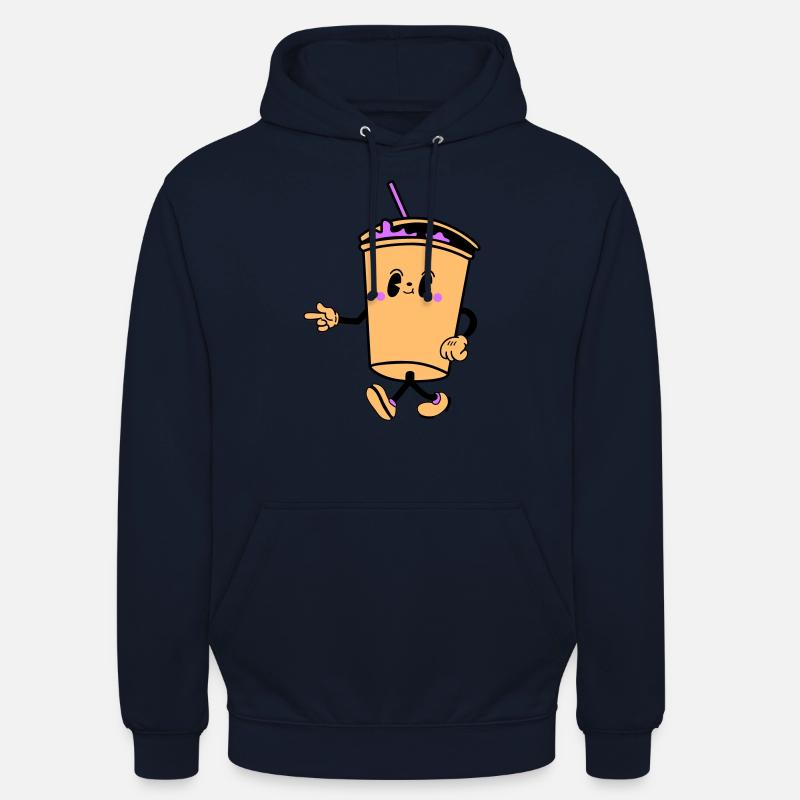 Boisson Dessin Animé - Sweat-shirt à capuche unisexe - marine