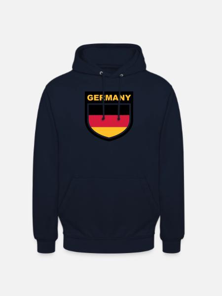 germany_emblem - Sweat-shirt à capuche unisexe - marine