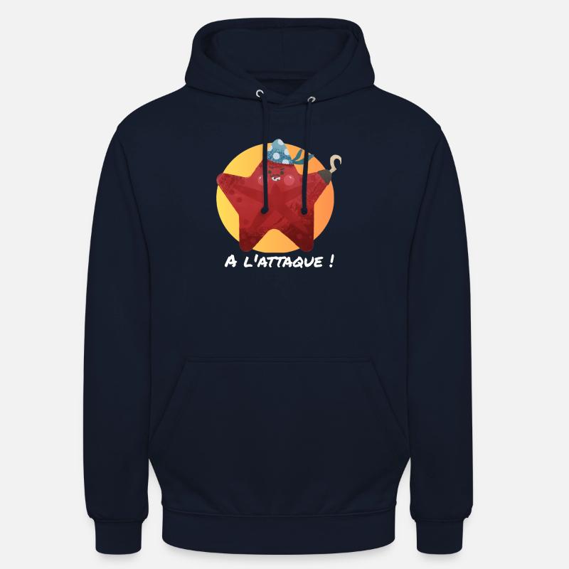 Etoile pirate, à l'attaque ! - Sweat-shirt à capuche unisexe - marine