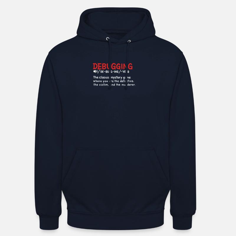 Debugging dictionary styled Definition - Unisex Hoodie - Navy