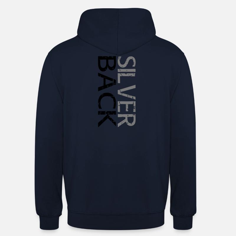 SILVERBACK (à deux lignes) - Sweat-shirt à capuche unisexe - marine