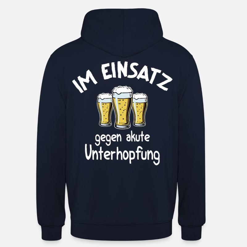 Underhopping Insert – Serveuse Bartender Bière - Sweat-shirt à capuche unisexe - marine