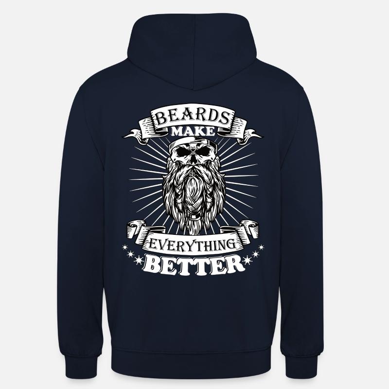 Beards make everything better - Unisex Hoodie - navy