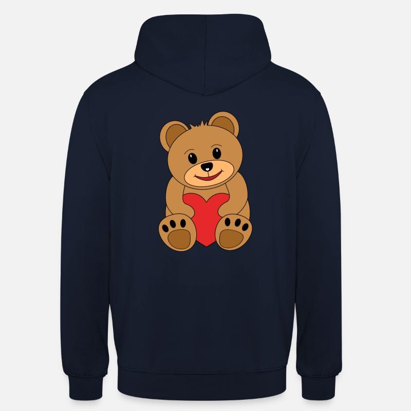 nounours - Sweat-shirt à capuche unisexe - marine
