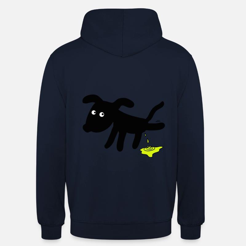 Chien chiens - Sweat-shirt à capuche unisexe - marine
