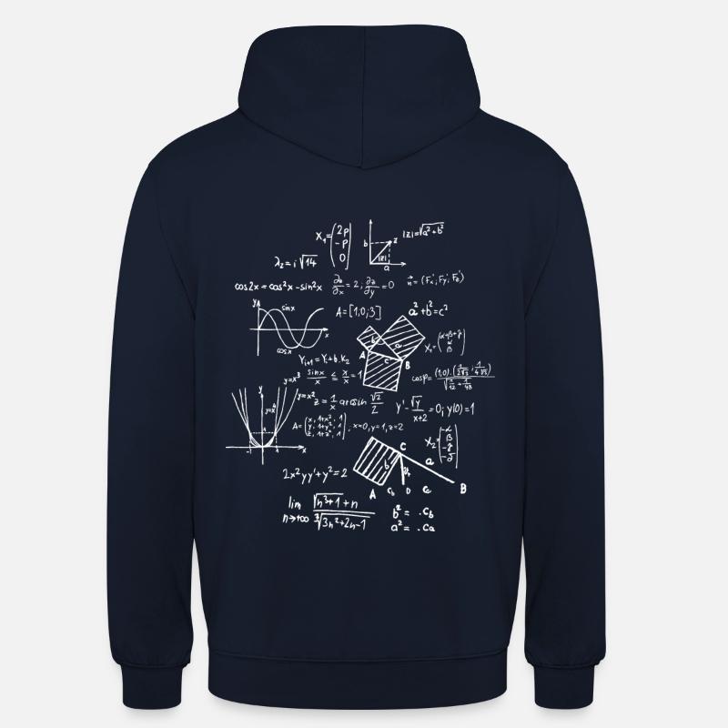 Mathematics Math Mathematician mathematical formulas - Unisex Hoodie - navy