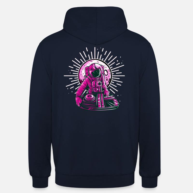 Space DJ Psychédélique - Sweat-shirt à capuche unisexe - marine