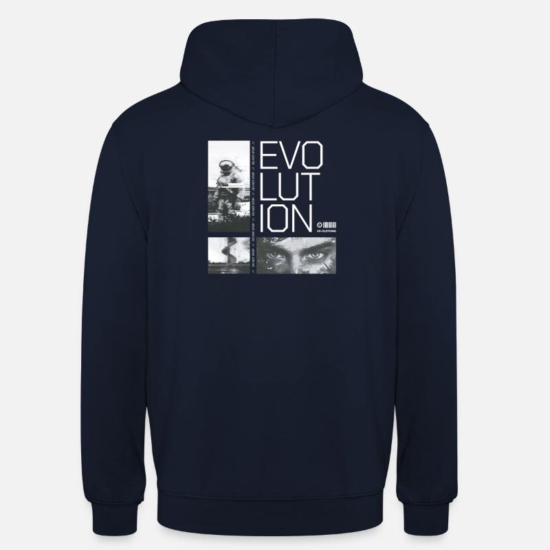 Évolution - ne pas s’arrêter - Sweat-shirt à capuche unisexe - marine