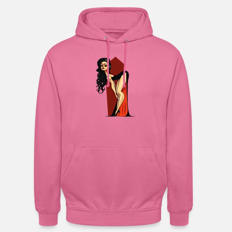 Vampire Pin-up - Unisex Hoodie - pink