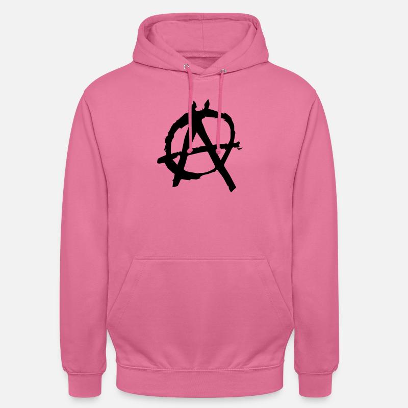anarchy - Sweat-shirt à capuche unisexe - rose