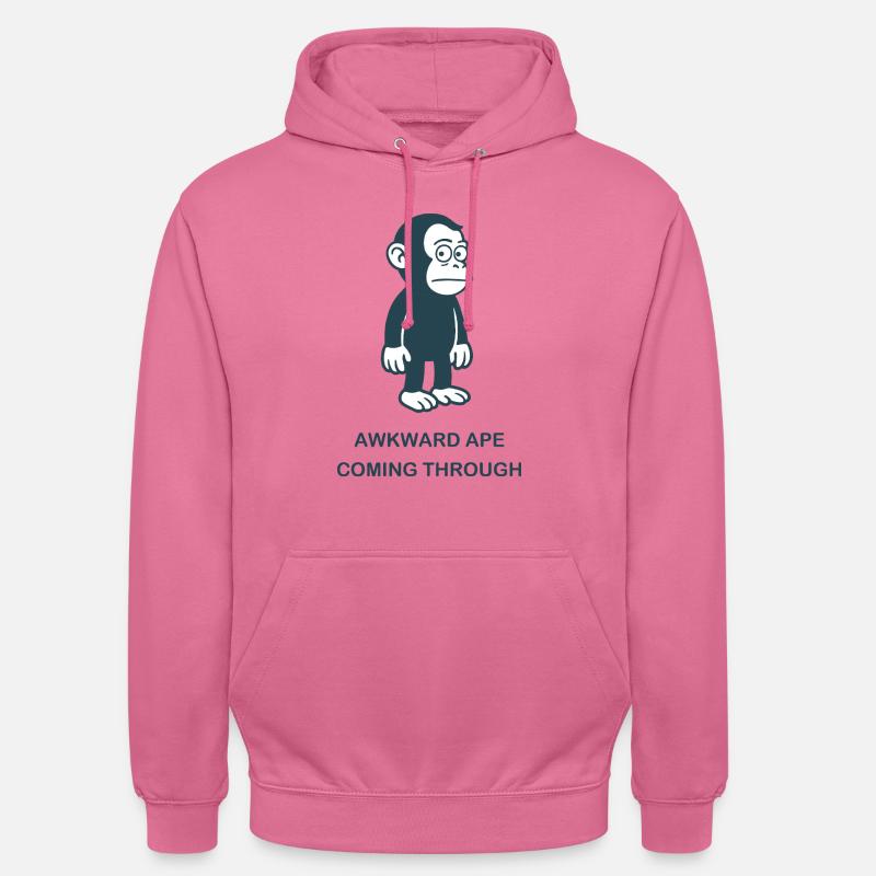 Introverti - Passer à travers - Sweat-shirt à capuche unisexe - rose
