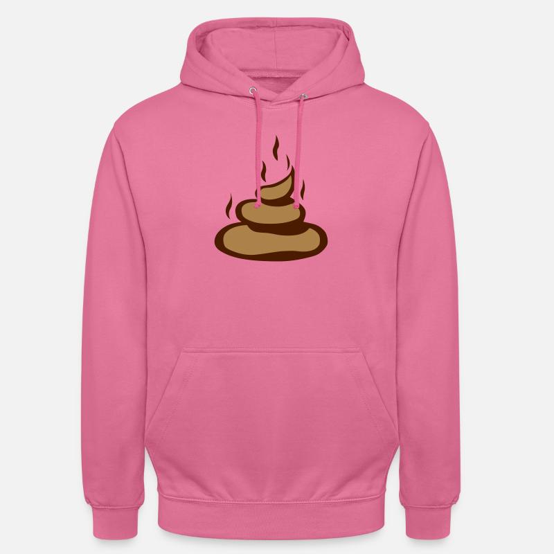 caca merde crotte bouse 2903) - Sweat-shirt à capuche unisexe - rose