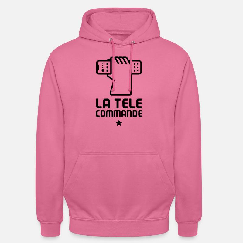 la telecommande - Sweat-shirt à capuche unisexe - rose