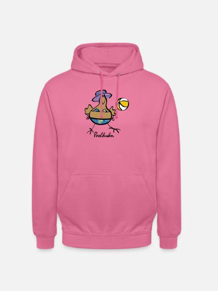 RIKELS Poolhuhn mit Ball 2026 - Unisex Hoodie - Pink