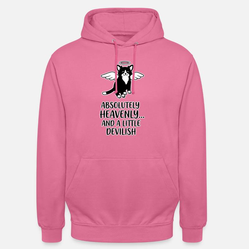 Ailes de chat ange céleste - Sweat-shirt à capuche unisexe - rose