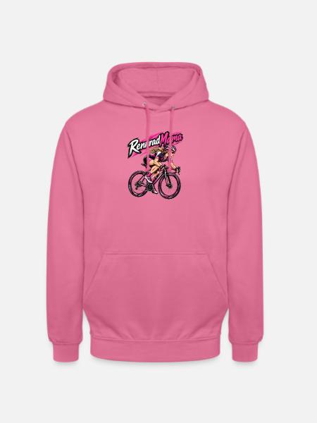 Rennrad Mama Pinkpower Frauen - Unisex Hoodie - Pink