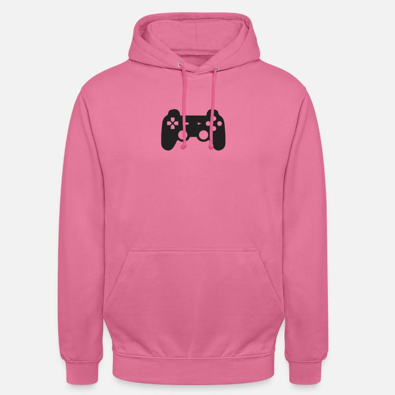 Schwarzer Spielkonsolen Controller Geschenk Idee - Unisex Hoodie - Pink