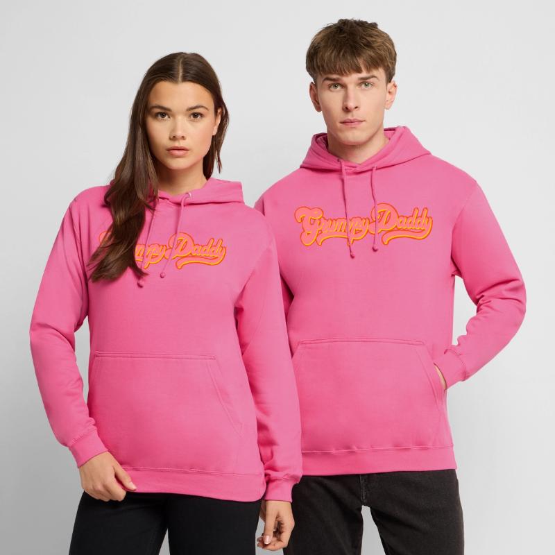 Grumpy Daddy Retro Script - Color "Exploitation" Unisex Hoodie