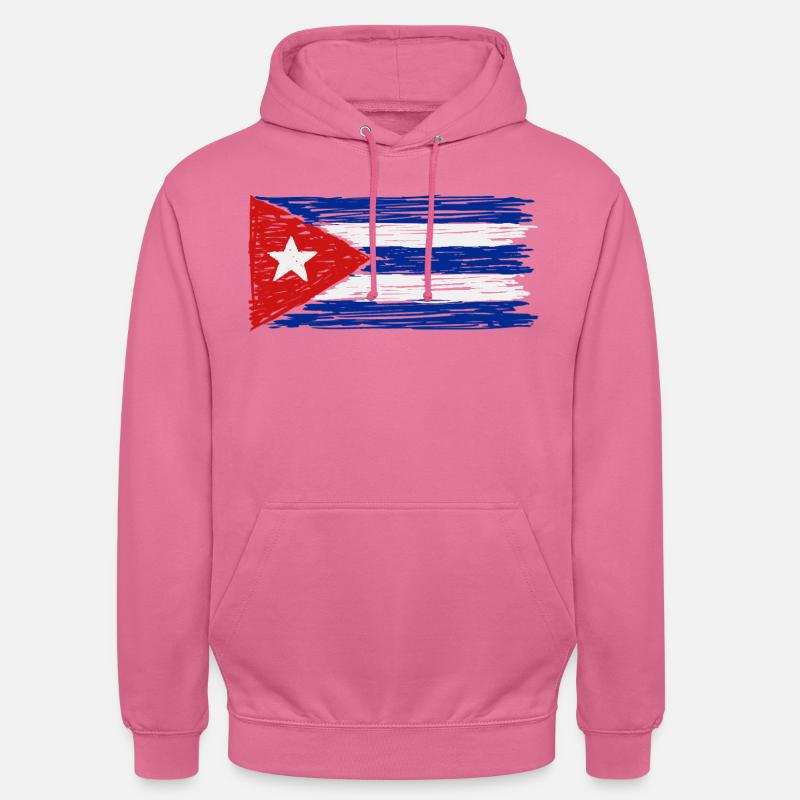 Drapeau de Cuba - Sweat-shirt à capuche unisexe - rose