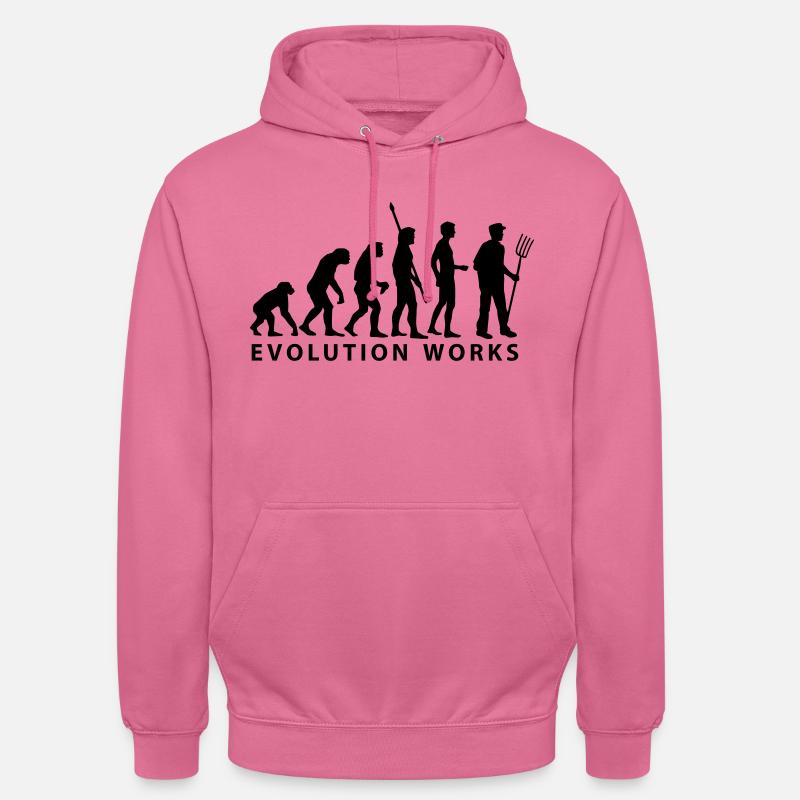 evolution_bauer - Unisex Hoodie - pink