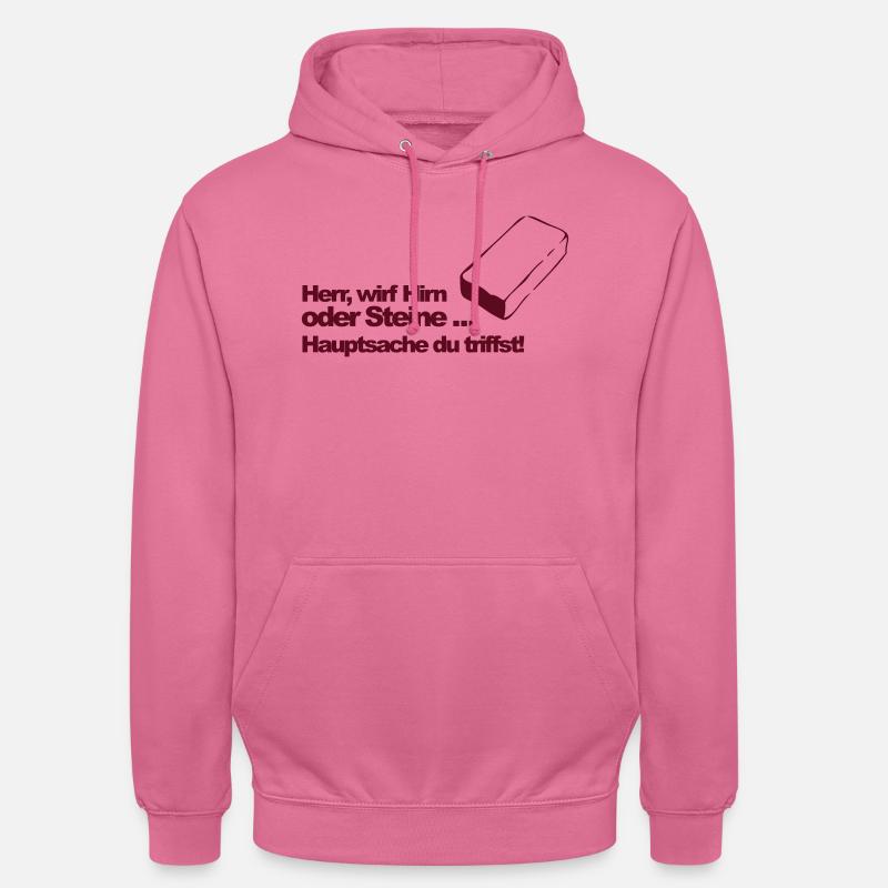 Hirn oder Steine (md) - Unisex Hoodie - Pink