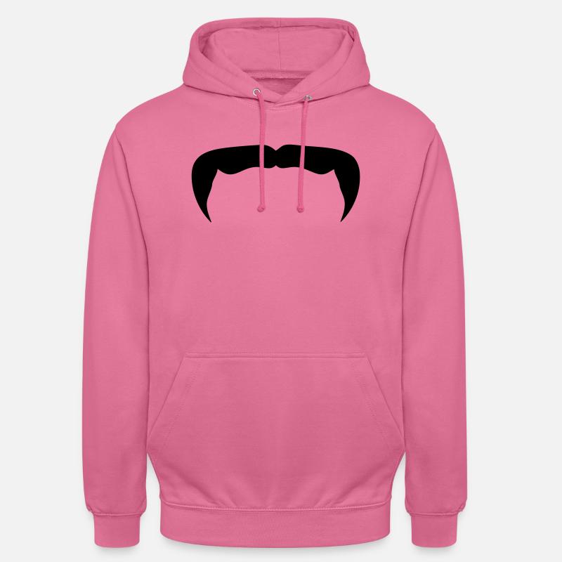 hipster mustache mustache beard beard12 - Unisex Hoodie - pink